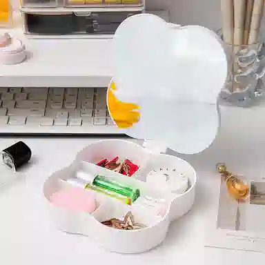 未来枫情 四叶草化妆镜收纳盒