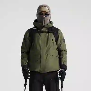 探路者  户外休闲徒步  防风防水冲锋衣 男款