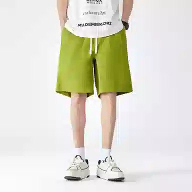 金盾 夏季五分裤宽松纯色休闲短裤 男款