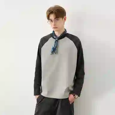 714STREET Street Colorblock Long Sleeve Tee