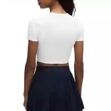 lululemon Tight-FitCropped Shelf-Bra T-Shirt Light Support T