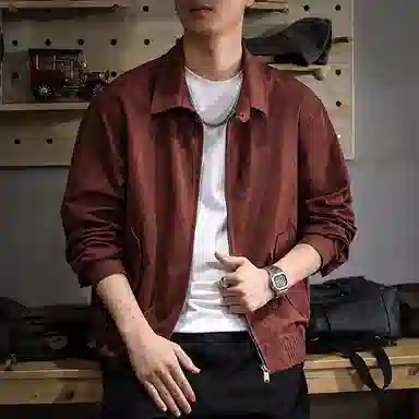 遨宇 美式复古休闲经典哈灵顿工装猎装中性风潮牌百搭户外夹克外套 男款