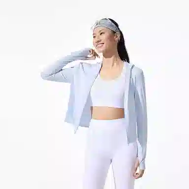波司登 骄阳系列 夏季清爽弹力拉链轻盈时尚休闲短款显瘦 多色可选 透气凉感防晒服 女款