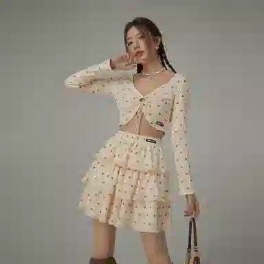 CHUU High Waist Floral Skirt