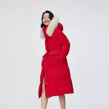 波司登 长款过膝时尚保暖收腰羽绒服 女款