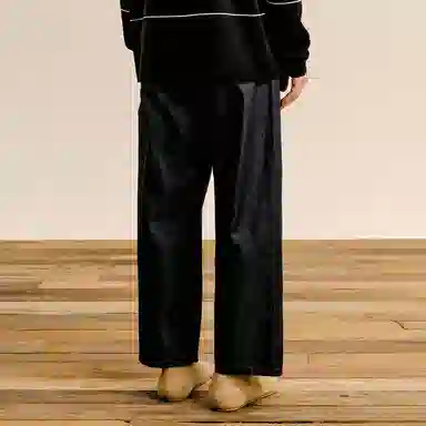 速写 休闲街头伐木潮流直筒牛仔裤 男 牛仔藏青