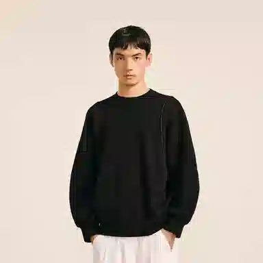 速写 宽松圆领休闲舒适百搭长袖卫衣 男