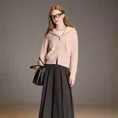 3COLOUR Miu Series Hoodie Cardigan