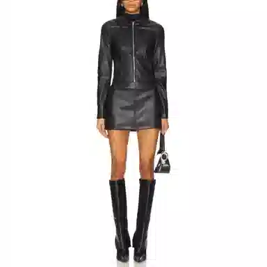 SUPERDOWN Faux Leather Jacket