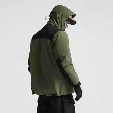 探路者  户外休闲徒步  防风防水冲锋衣 男款