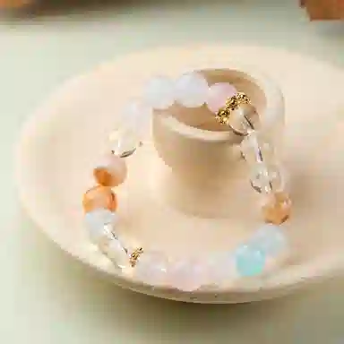 琳琯瑛 新中式国风小众设计高级感轻奢气质少女风招桃花 水晶 手串 女款