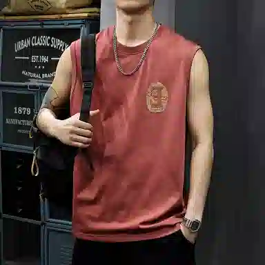 Qianjin Niu Summer Streetwear Embossed Vest