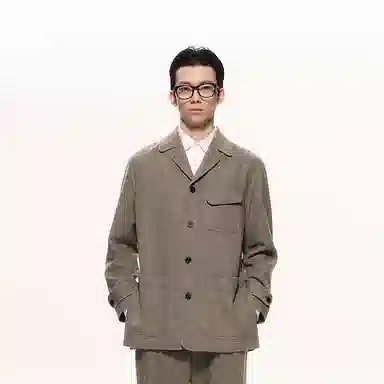 速写 休闲毛呢潮流西装 男款