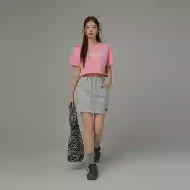 CHUU High Waist Drawstring Skirt