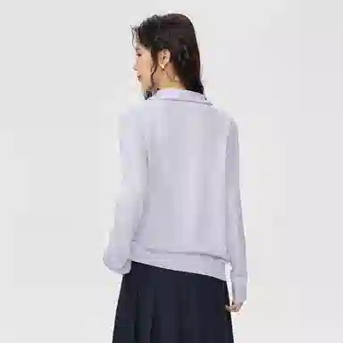 佐丹奴 羊毛混纺双面穿宽松高领针织衫 女款