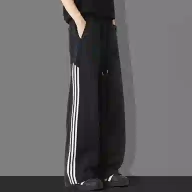 童先森 直筒裤条纹休闲裤 男款