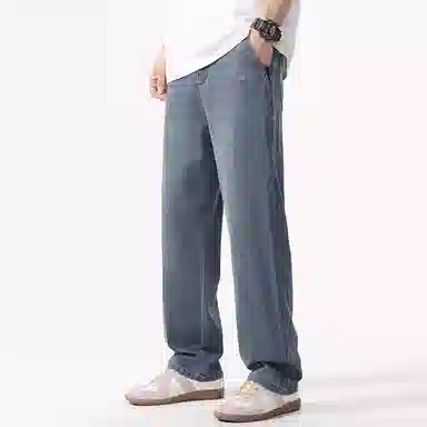 童先森 直筒美式复古宽松休闲牛仔裤 男款