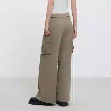 Peacebird High Waist Cargo Pants Brown
