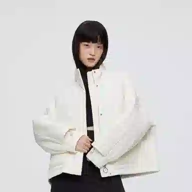 波司登 艺术绗缝廓形鹅绒立领轻薄羽绒服 女款