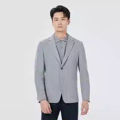 利郎 时尚都市质感简约百搭平驳领含绵羊毛商务休闲秋季西装 男款