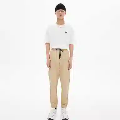 美特斯邦威 国潮宽松系带束脚休闲裤 男款