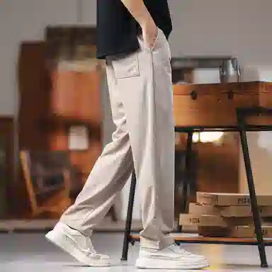 格蓝鹿 薄款潮牌户外宽松直筒休闲裤 男女同款