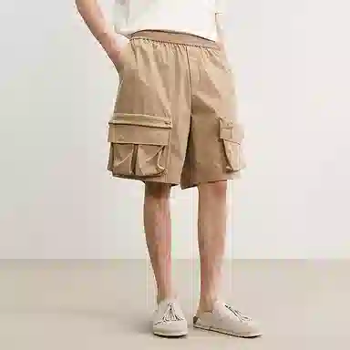 速写 宽松户外大口袋工装休闲短裤 男款