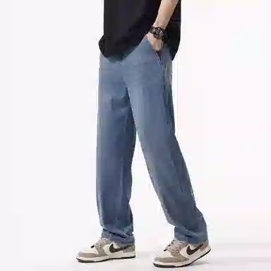 童先森 直筒美式复古宽松休闲牛仔裤 男款