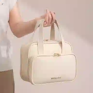 艾情草之恋手提化妆洗漱包 防尘收纳便携防水 旅行出差必备