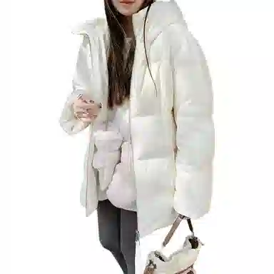 美洋 奶泡鹅绒防泼水面包羽绒服 女款