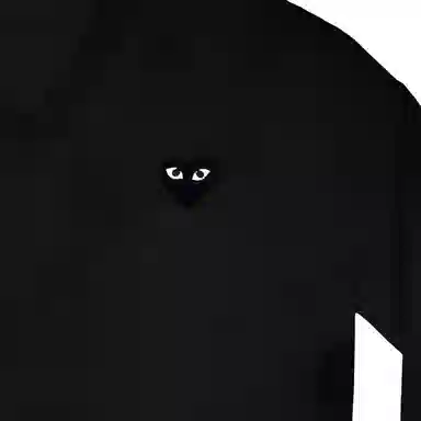 CDG Play V-Neck Cashmere Sweater Black