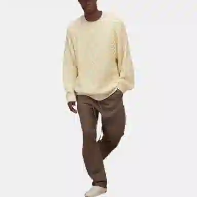 Fear of God Essentials FW22 Cable Knit Canary