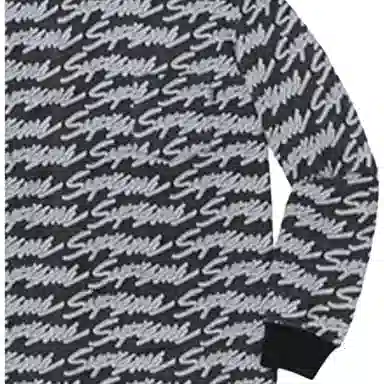 Supreme SS19 Signature Script Logo LS Pocket Tee