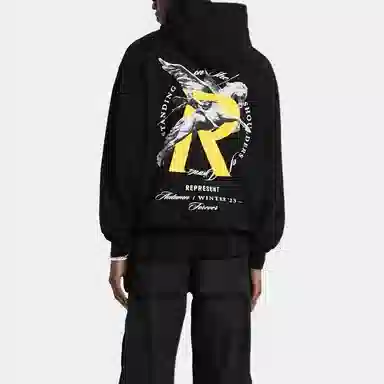 REPRESENT Hoodie Black