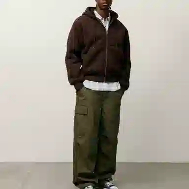 Stussy FW25 FW25 BONDED SHERPA HOODIE logo