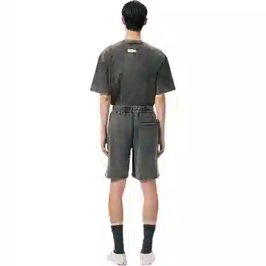 Feng Chen Wang Deconstructed Washed Shorts Grey
