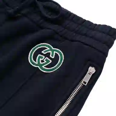 GUCCI SS23 Logo Drawstring Sweatpants Black