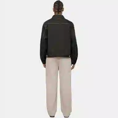 Stussy x Levi's SS24 Logo Embroidered Trucker Jacket Black