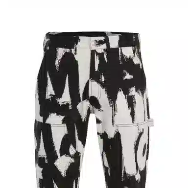 Alexander McQueen SS22 Graffiti Cargo Jeans
