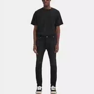 Represent Straight Zip Jeans Black