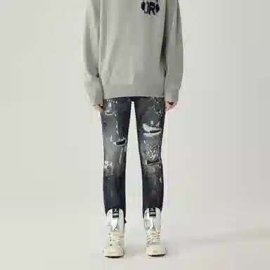 John Richmond FW24 Black Grey Jeans