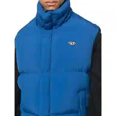 DIESEL Quilted Vest Blue