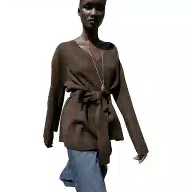 ZARA V-Neck Knit Sweater