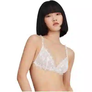 Victoria's Secret x SUSAN FANG pink Customized mesh lacemilk white