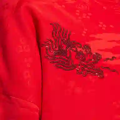 adidas Originals x FEIFEI RUAN FW23 Ribbed Zip Jacket Red