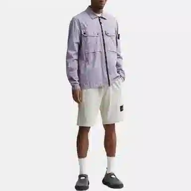 Stone Island FW23 Organic Cotton Shirt Lavender