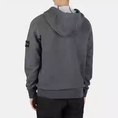 Stone Island SS23 Logo Hoodie Smoke Grey