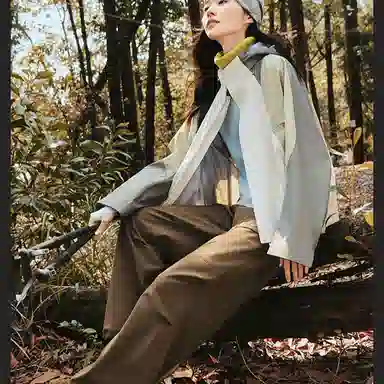 蕉下 简约纯色拉链休闲裤 女款