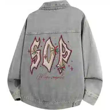 SOIEPLUS Vintage Denim Jacket