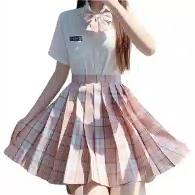 桴生 原创全套甜美学院风休闲短裙 女款